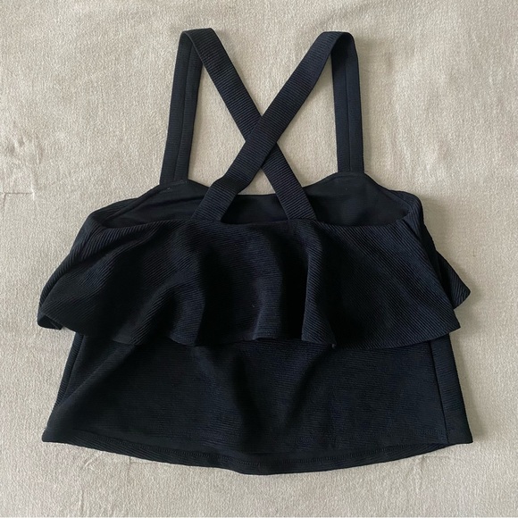 Madewell‎ Ribbed Ruffle Top - Picture 3 of 5